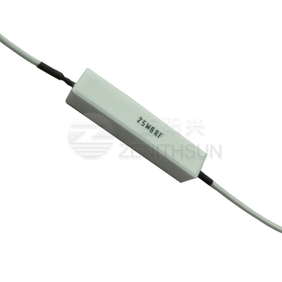 el resistor de cerámica del cemento 25W embaló el resistor inflamable del poder con la alta oleada