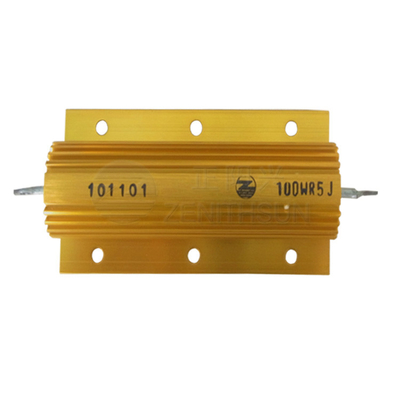 frenado dinámico de la herida revestida del alambre del metal del resistor del poder más elevado 100W